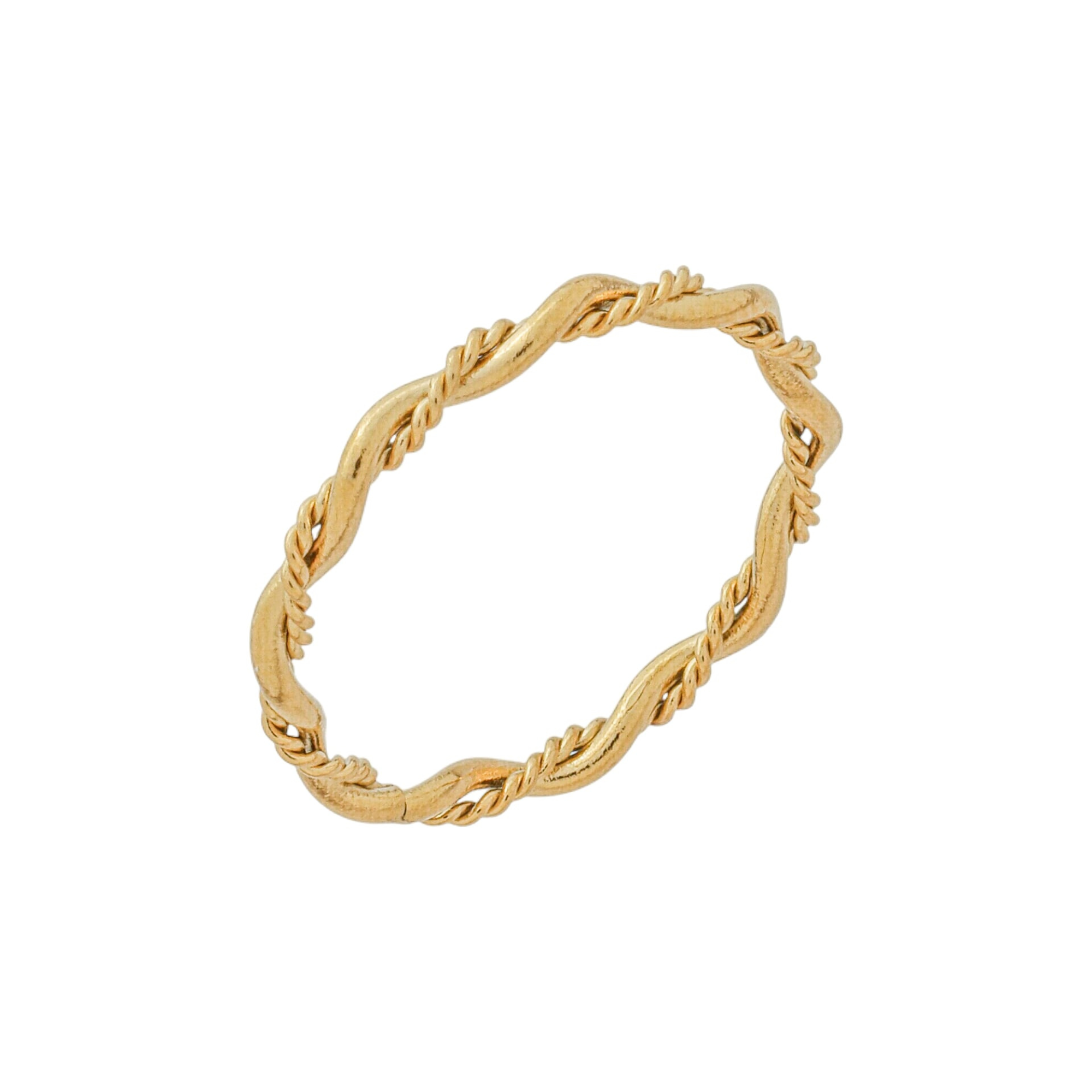 Anel Corda Trançada