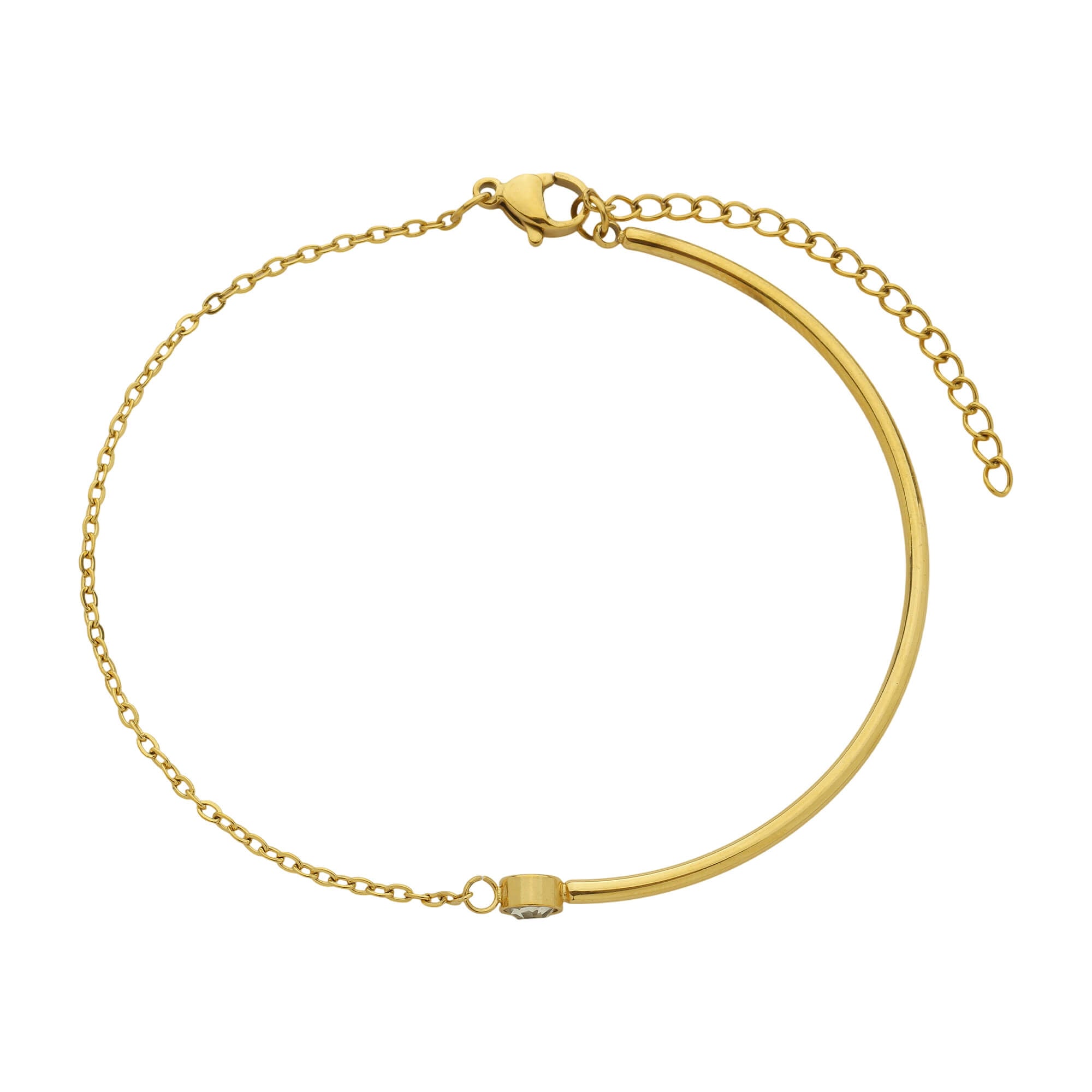Pulseira Bracelete Ponto de Luz Zircônia