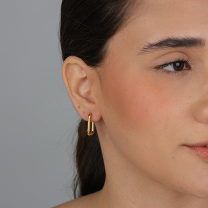 Brinco Argola Retangular Click