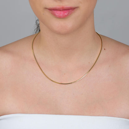 Colar Malha Snake Minimalista