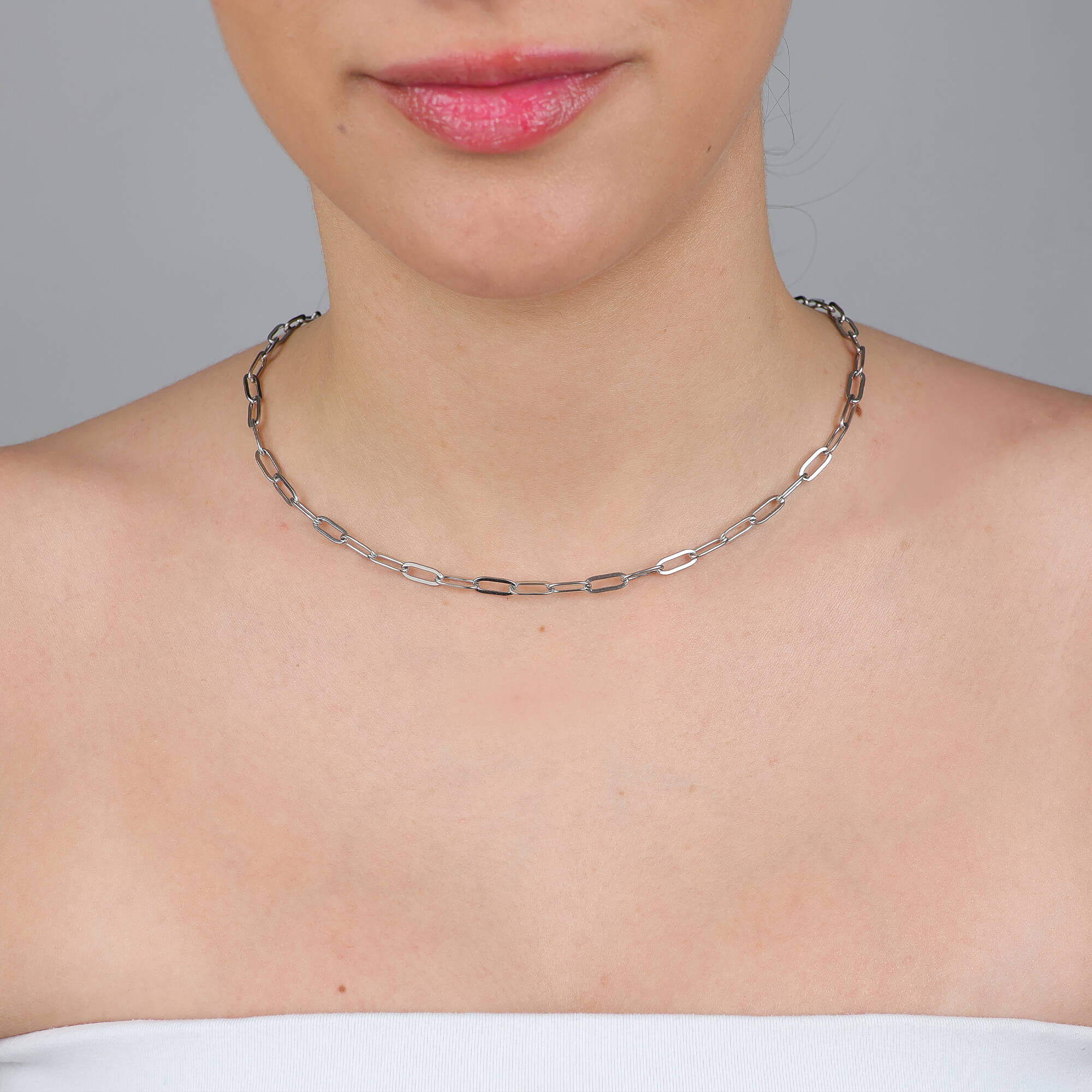 Colar Corrente Elos Clips