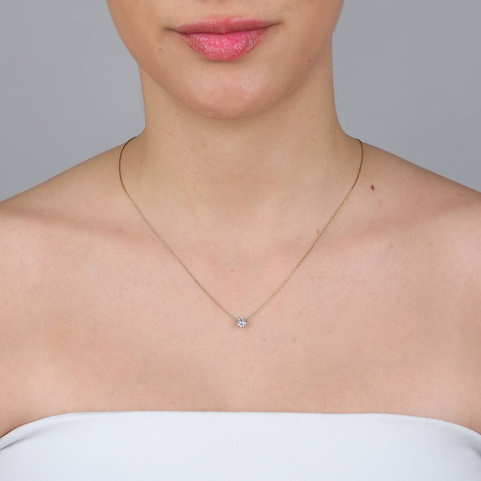 Colar Ponto de Luz Zircônia