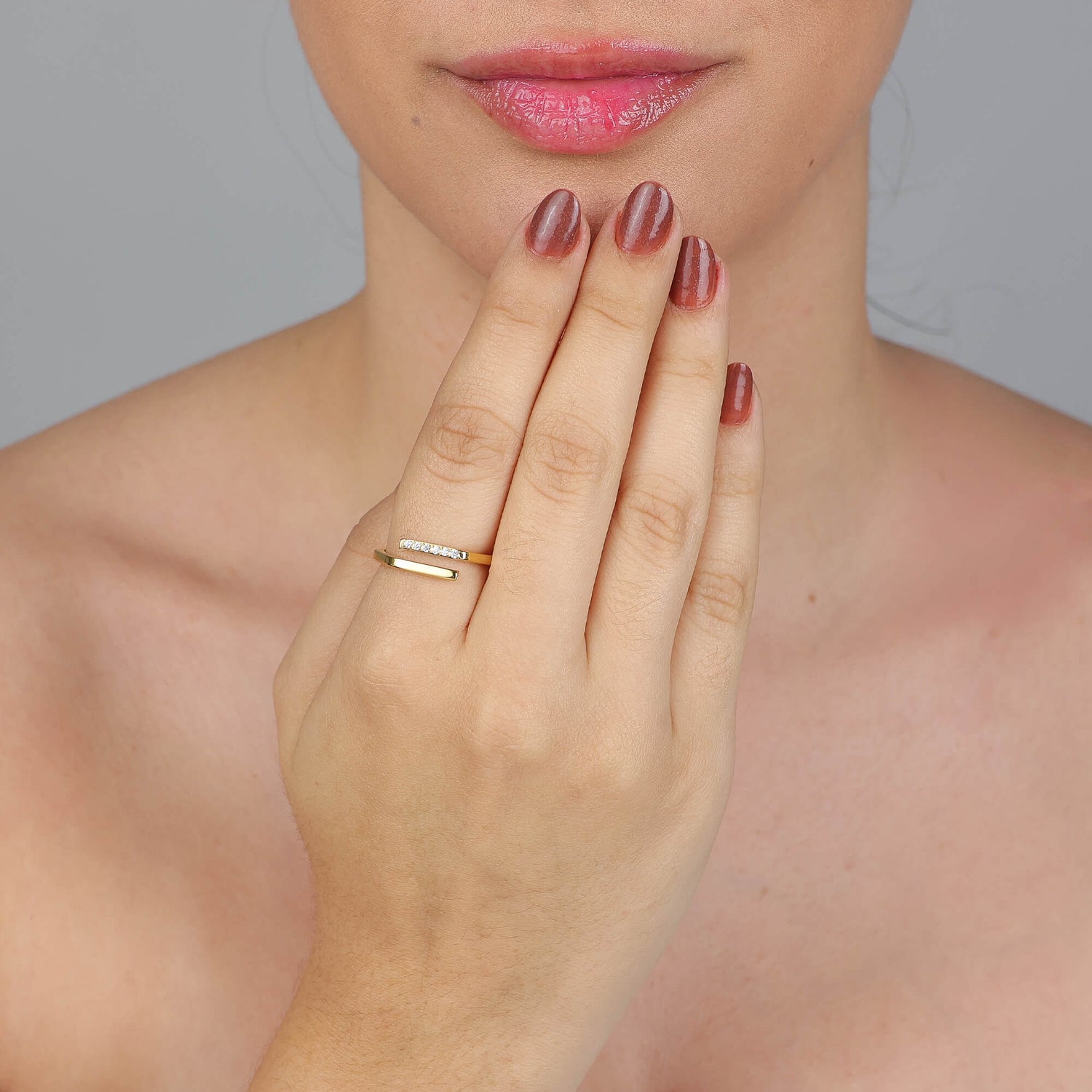 Anel Dupla Camada com Zircônias