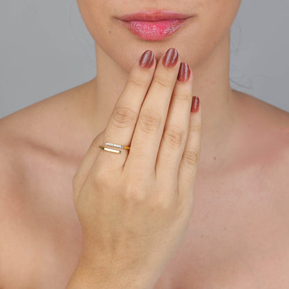 Anel Dupla Camada com Zircônias