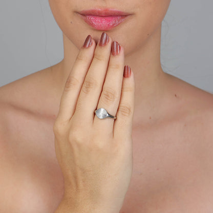 Anel Medalha Texturizada