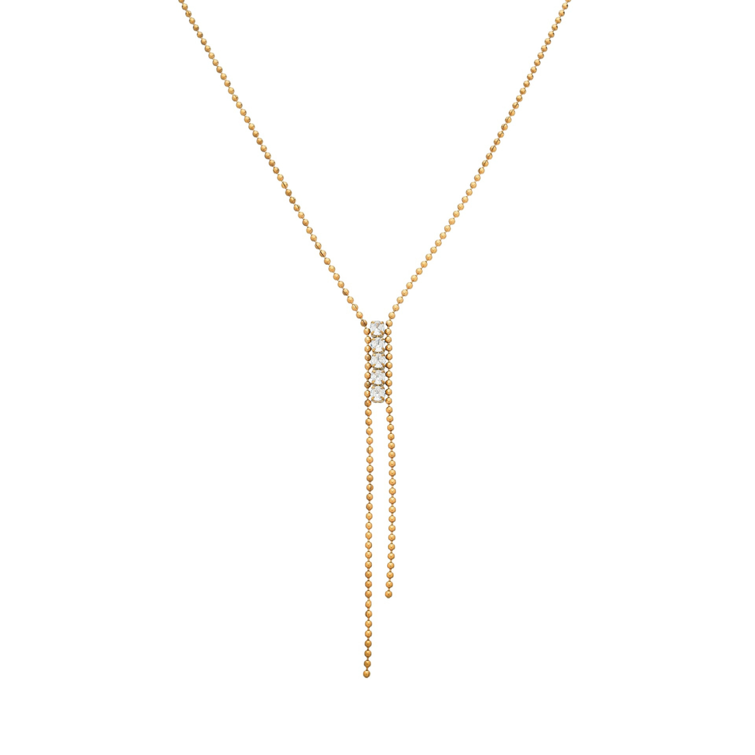 Colar Gravatinha de Zircônias