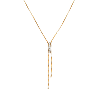 Colar Gravatinha de Zircônias