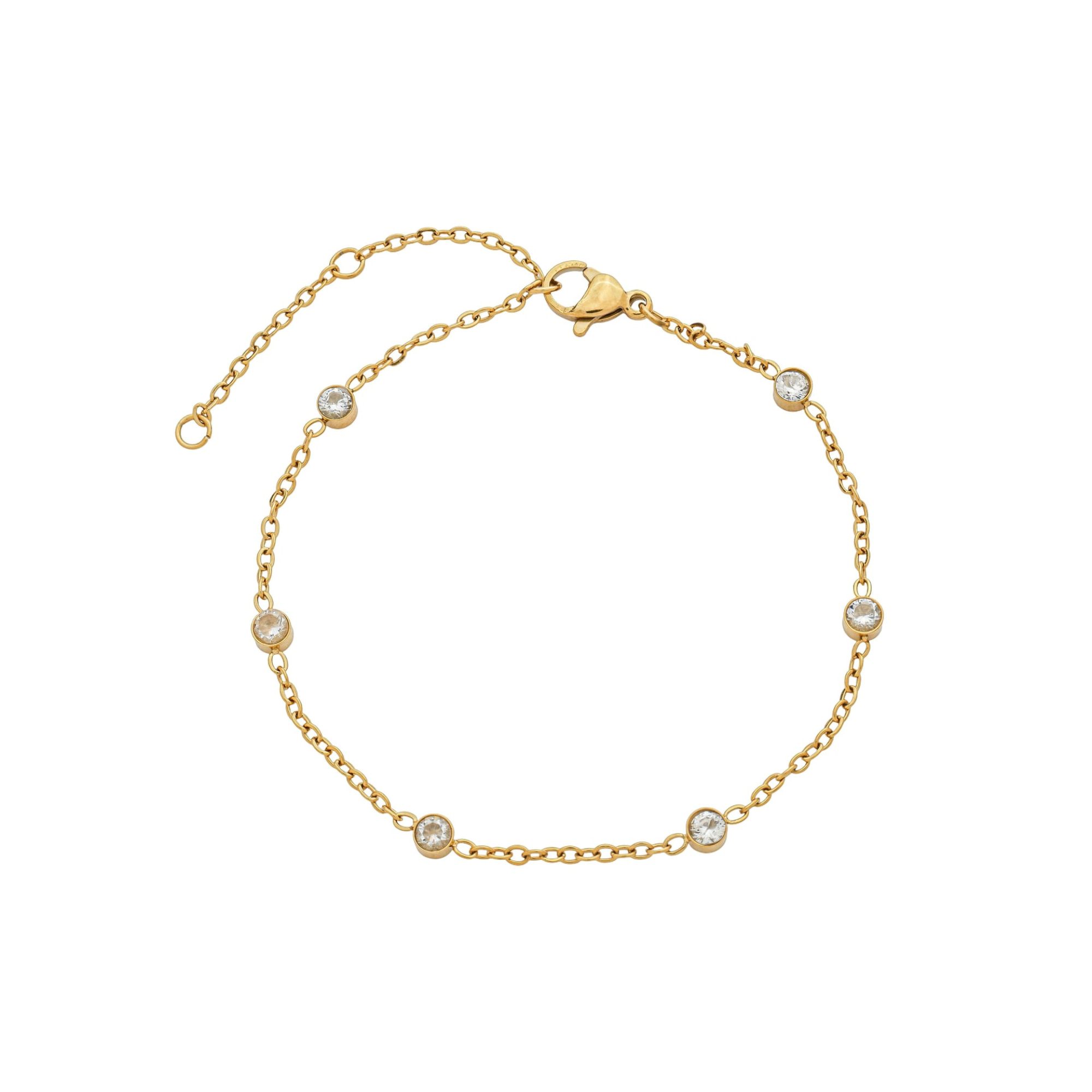 Pulseira Mini Pontos de Luz Zircônia