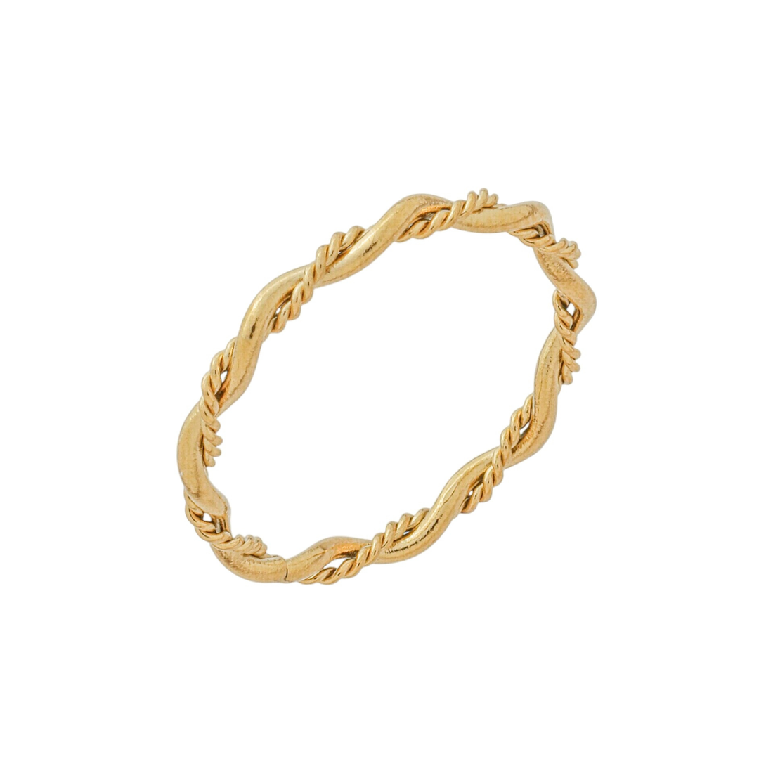 Anel Corda Trançada