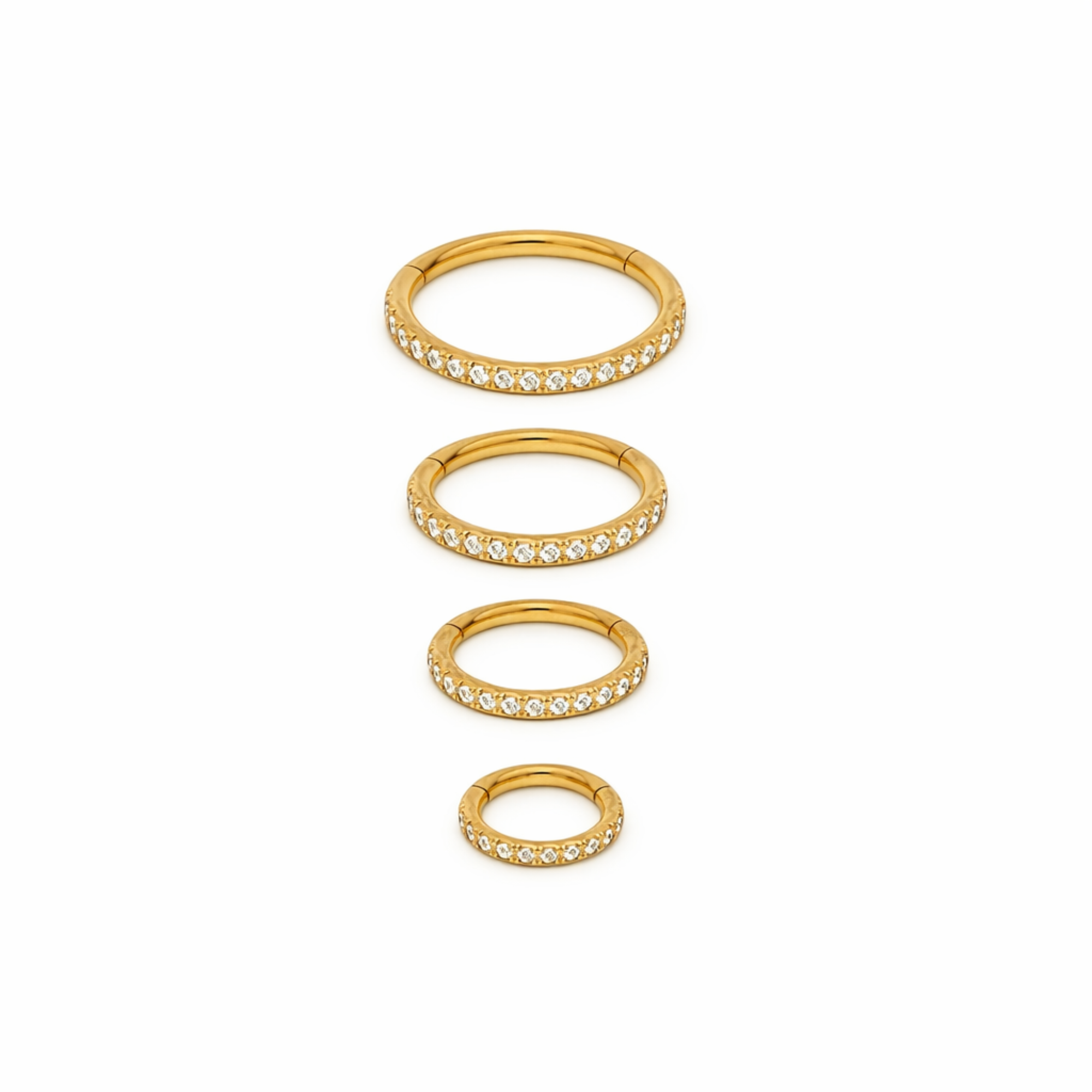 Piercing Argola Click Cravejada