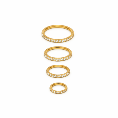 Piercing Argola Click Cravejada
