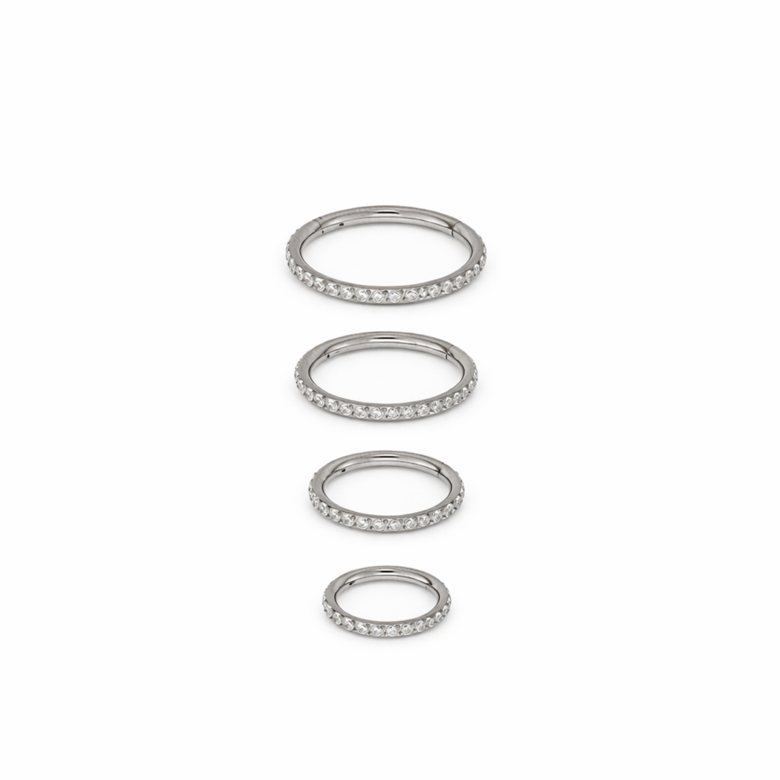 Piercing Argola Click Cravejada