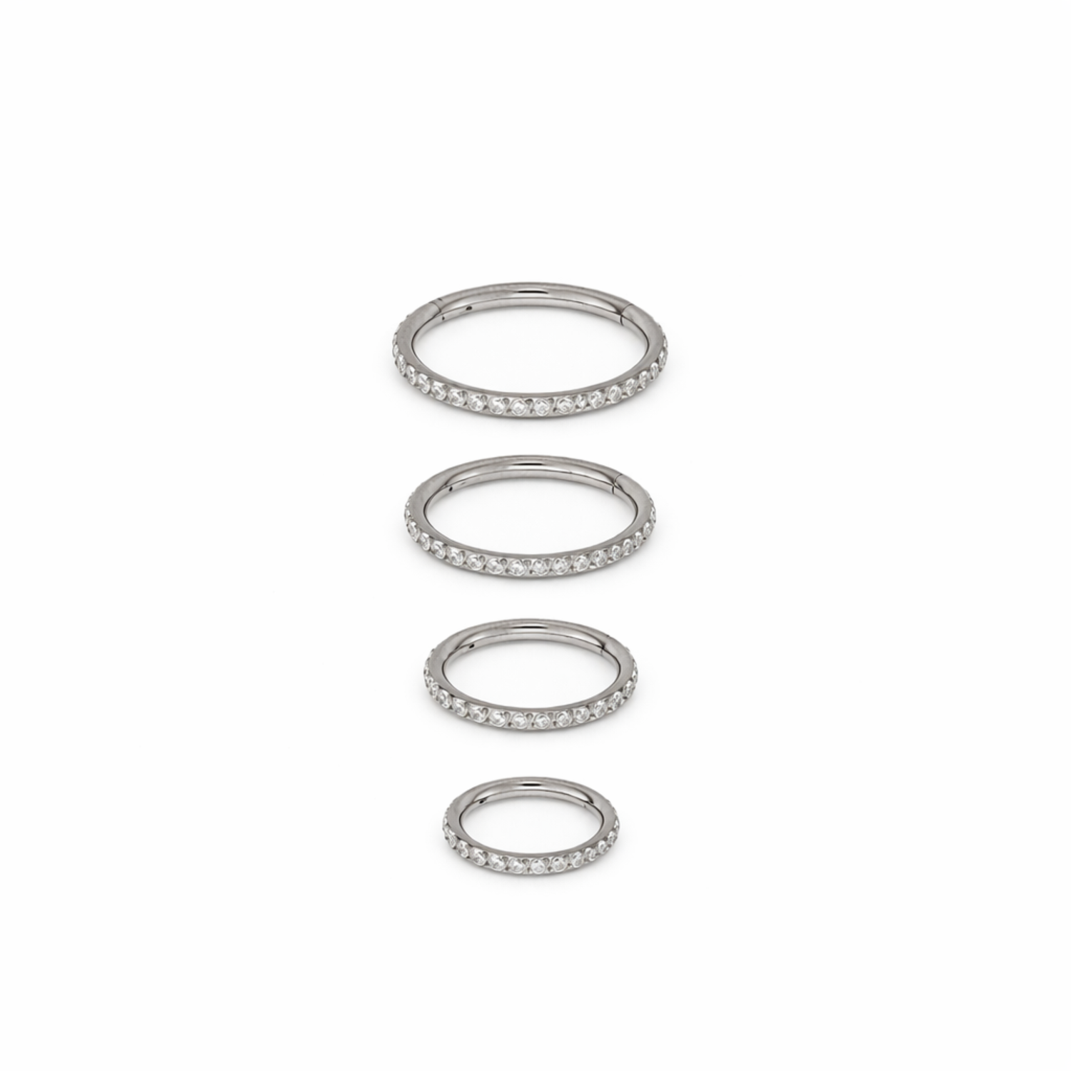 Piercing Argola Click Cravejada