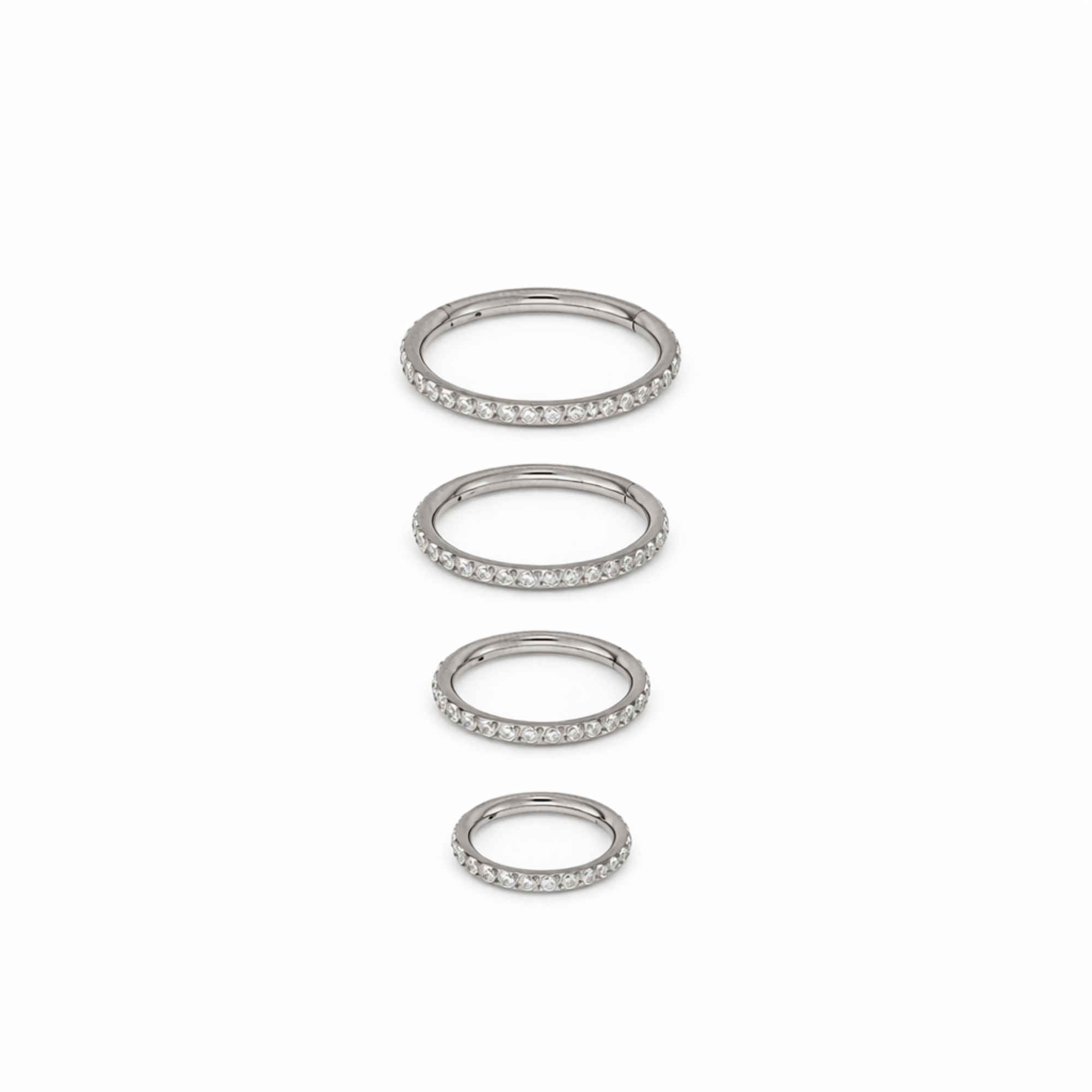 Piercing Argola Click Cravejada
