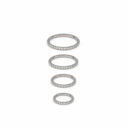 Piercing Argola Click Cravejada