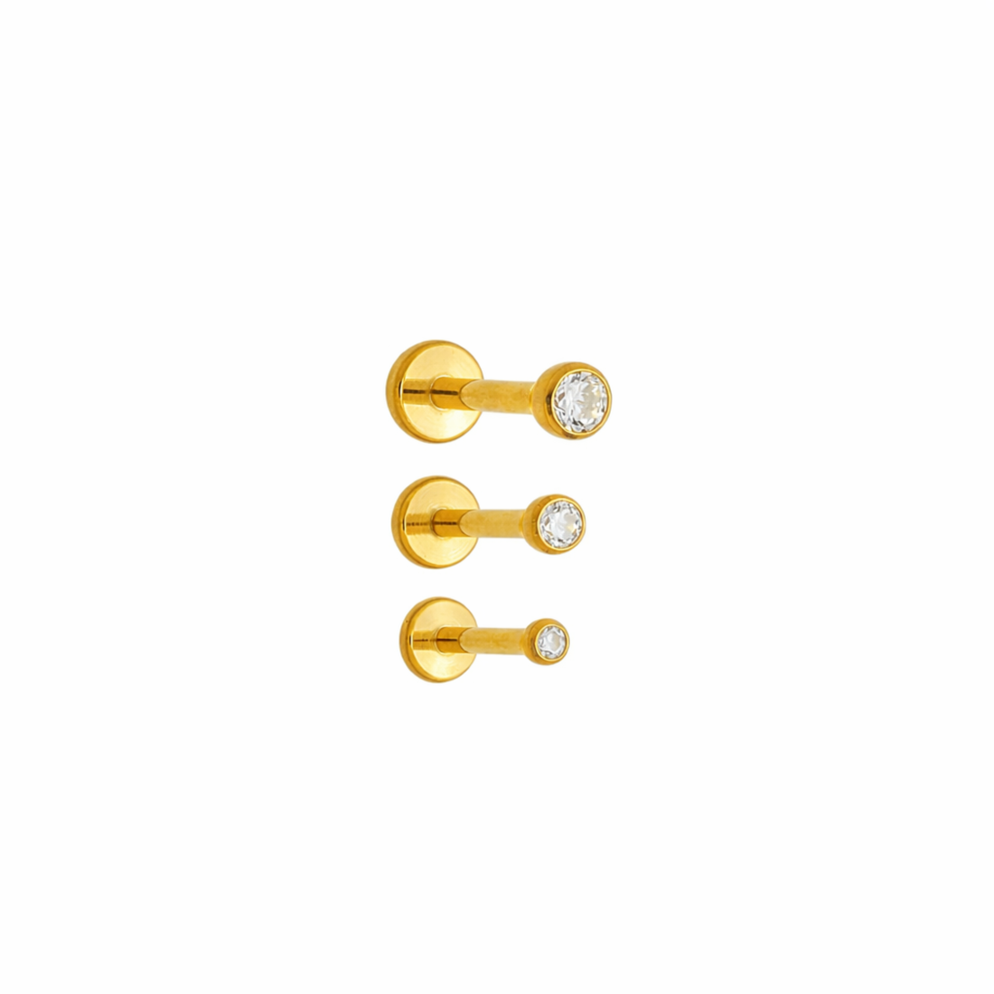 Piercing Labret Ponto de Luz Zircônia