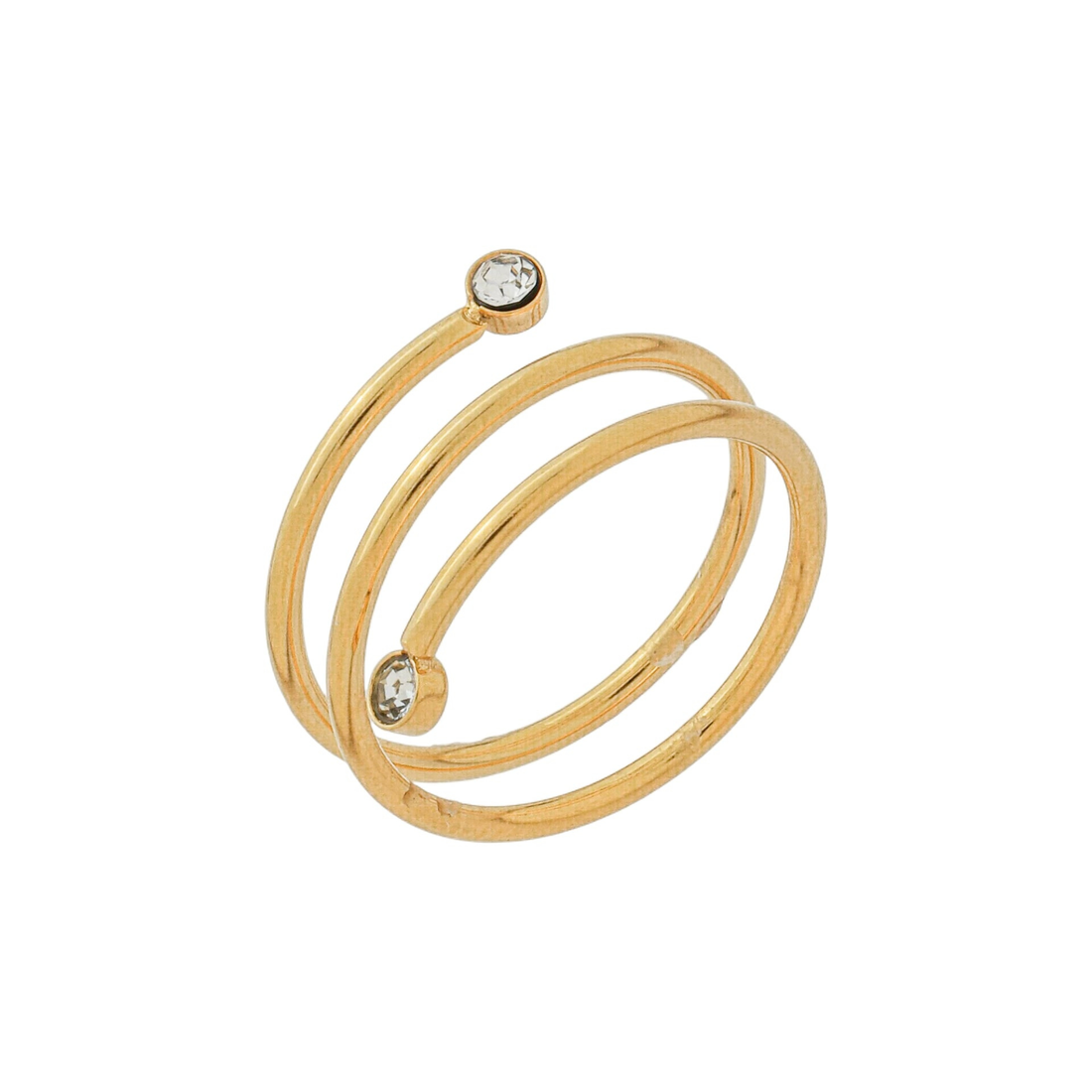 Anel Tripla Camada com Zircônias