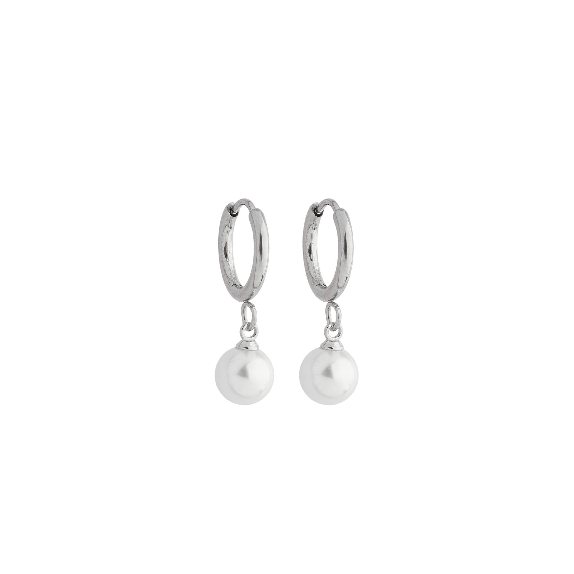 Brinco Argola Pérola Click