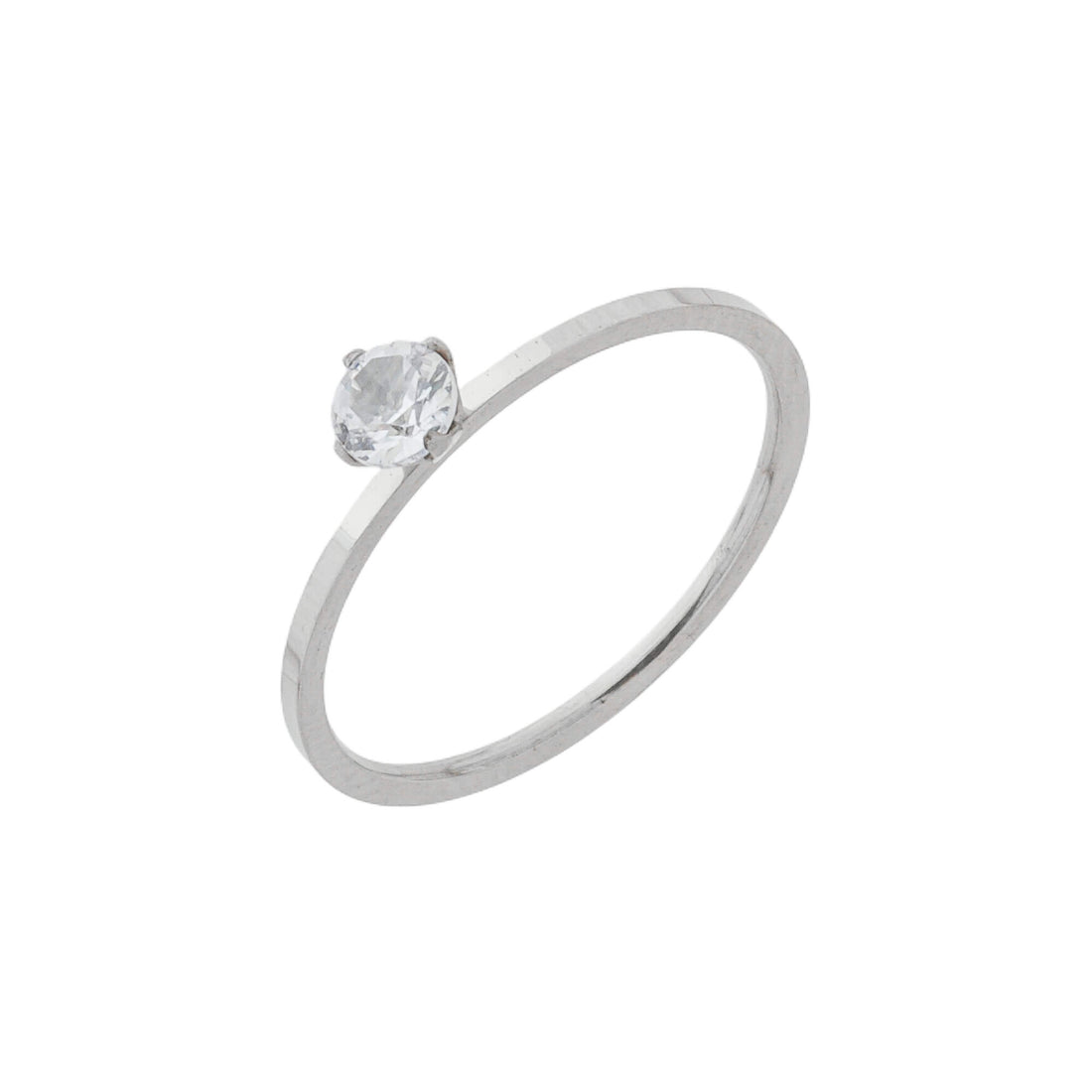 Anel Solitário Zircônia