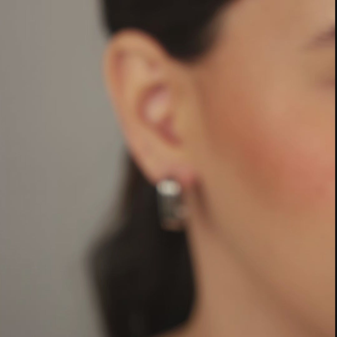 Brinco Argola Tripla Retangular