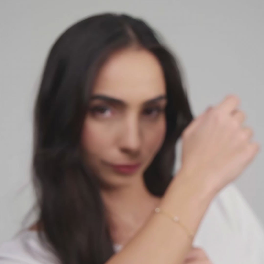 Pulseira Mini Pontos de Luz Zircônia