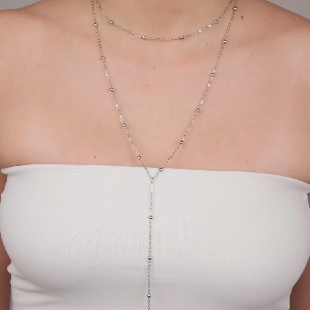 Colar Gravata Bolinhas