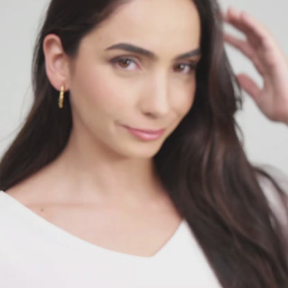 Brinco Argola Trançada