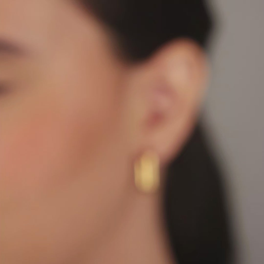 Brinco Argola Retangular Click