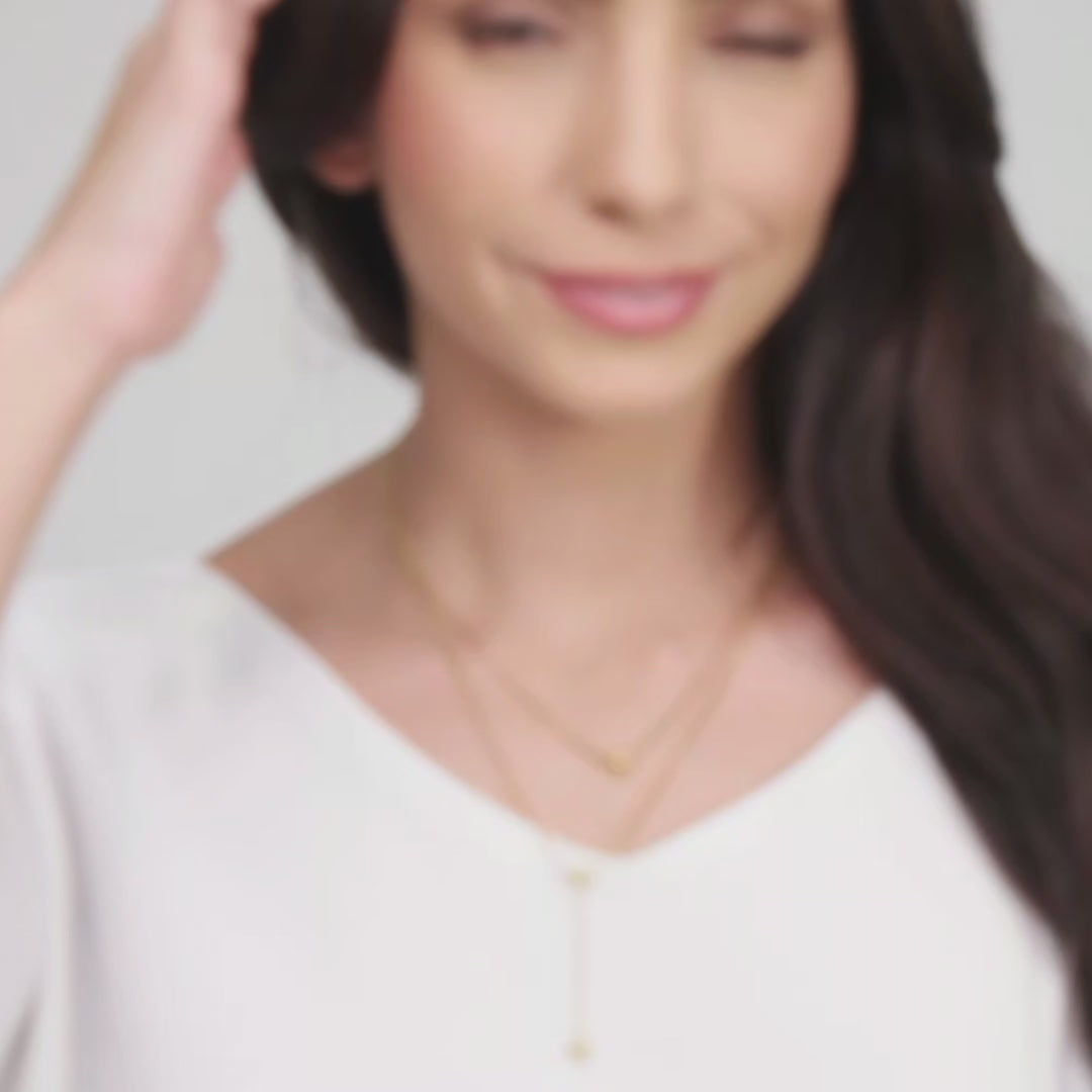 Colar Gravatinha Esferas