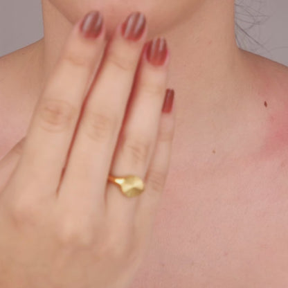 Anel Medalha Texturizada