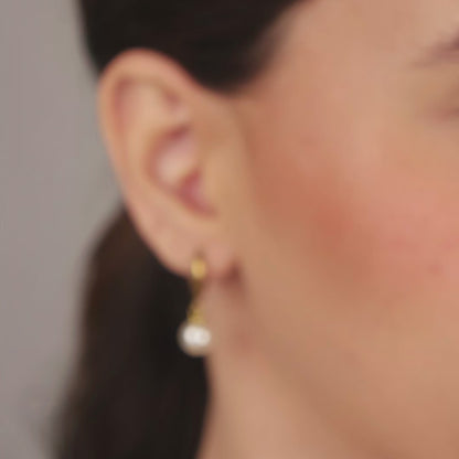 Brinco Argola Pérola Click