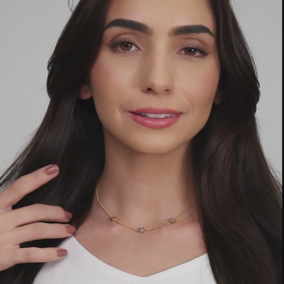 Colar Trio de Zircônias