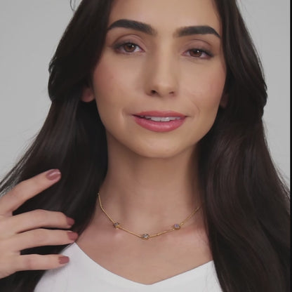 Colar Trio de Zircônias