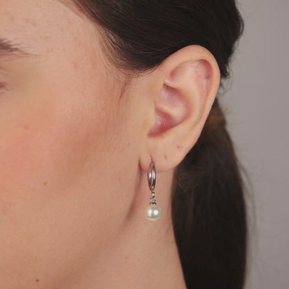 Brinco Argola Pérola Click